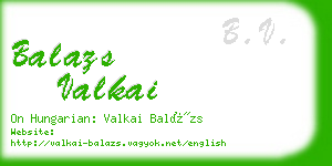 balazs valkai business card